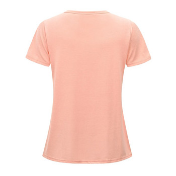 Μπλουζάκι θηλασμού για έγκυες γυναίκες Casual ρούχα εγκυμοσύνης Κοντό μανίκι μπλουζάκια με λαιμόκοψη Ο μπλουζάκι Φαρδύ μπλουζάκι συν μέγεθος S-2XL