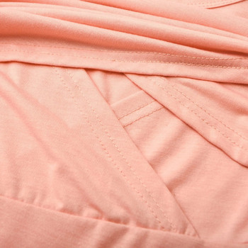 Тениска за бременни жени, кърмачки Ежедневно облекло за бременни, тениска с къс ръкав, О-образно деколте, тениска за кърмачки, широка тениска, голям размер S-2XL