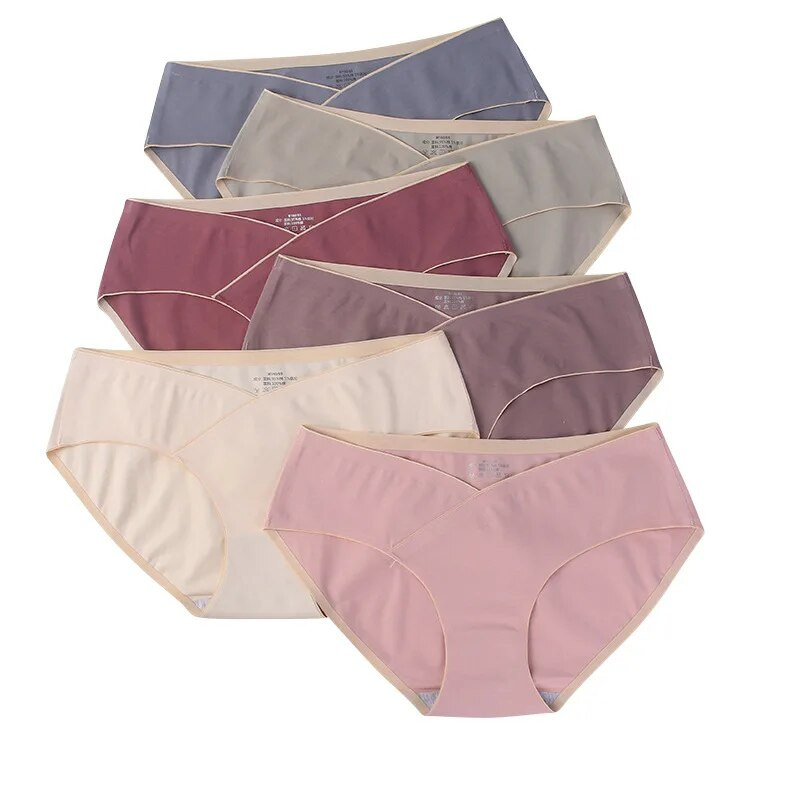 Bešavno donje rublje za trudnice Jednodijelne pamučne prozračne trokutaste gaćice za trudnice Vlow struka i trbuha