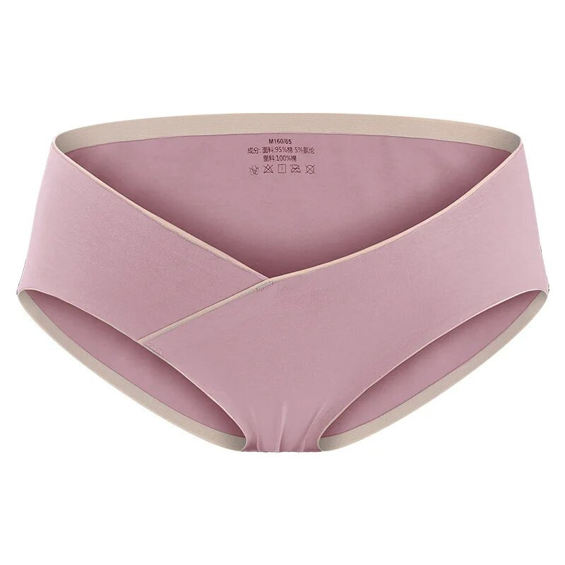 Bešavno donje rublje za trudnice Jednodijelne pamučne prozračne trokutaste gaćice za trudnice Vlow struka i trbuha