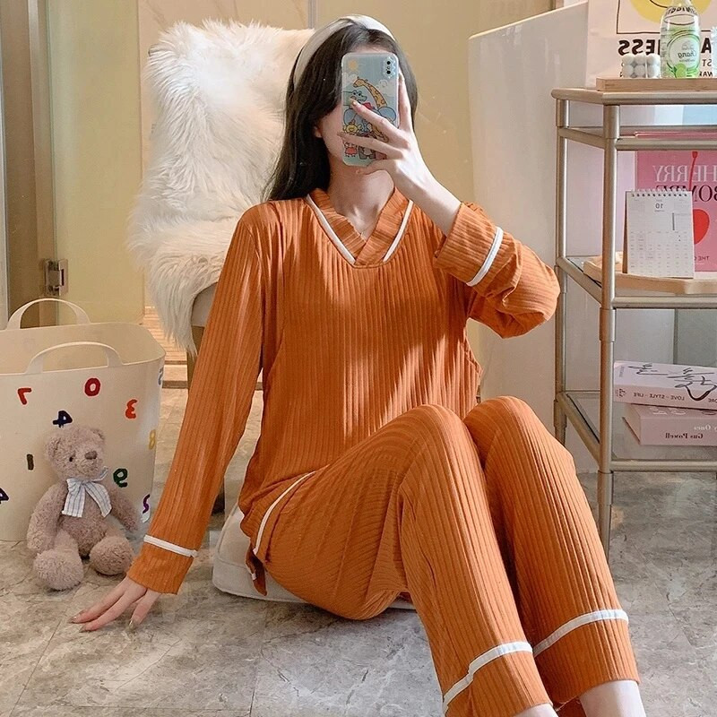 Komplet pidžama za trudnice, proljeće i jesen, kućna odjeća za dojenje Tanke ljetne pidžame, komplet odjeće za žene nakon poroda, za dojenje, zima