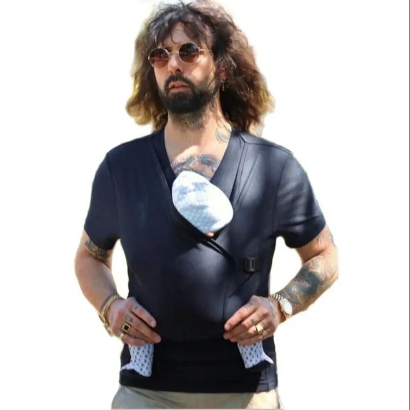 Nėščiųjų ir naujagimių drabužiai Moteriški viršutiniai drabužiai kūdikiui saugai kengūra, kišeninė nešioklė vasarai mamai tėčiui, auklei maitinančiam marškinėliai