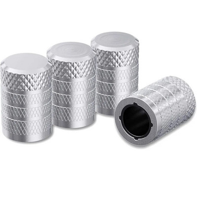 Padangų vožtuvų koto dangteliai 4vnt aliumininiai padangų vožtuvų dangtelių komplektai, korozijai atsparūs koto dangteliai automobiliams sunkvežimiams, motociklams, visureigiams ir dviračiams