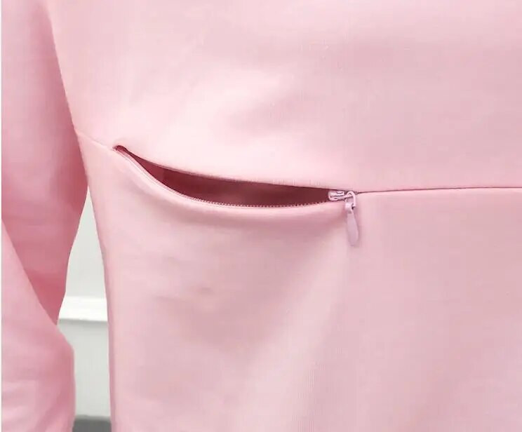 Vasariniai rūbai nėščiosioms Dryžuoti marškinėliai žindymui Moteriški marškinėliai nėščiosioms ir žindymui Kasdieniai drabužiai motinai žindymo laikotarpiu