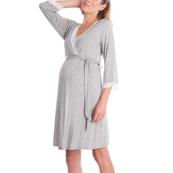 Халат за кърмене Нощници за доставка Нощници за болница Рокля за кърмене Нощно облекло Пижама за бременни