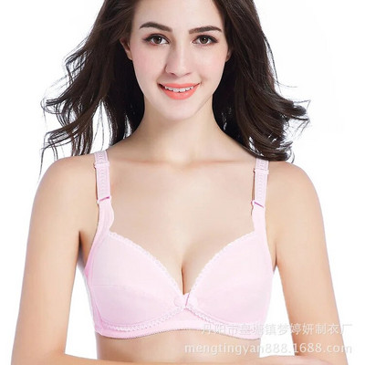 Grudnjak s prednjim gumbima od 100% pamuka za trudnice Grudnjak za trudnice Grudnjak za dojenje Grudnjak za dojenje Donje rublje Grudnjak za trudnice