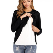 2023 tavaszi és őszi kismama szoptatási pólók hosszú ujjú O-nyak blokk szín patchwork terhesség szoptatás ruhák szoptatás