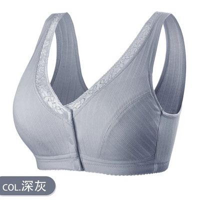 Kényelmes pamut terhes női fehérnemű kismama szoptató melltartó szoptató melltartó elöl-zárható Bralette intim ruhák plusz
