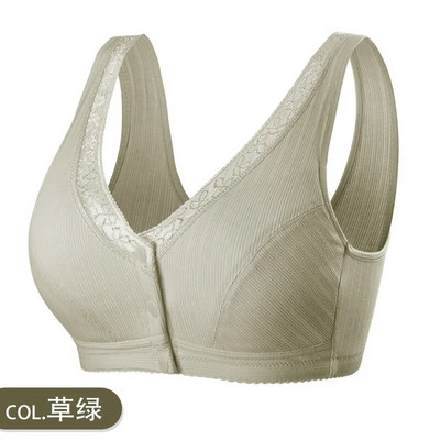 Kényelmes pamut terhes női fehérnemű kismama szoptató melltartó szoptató melltartó elöl-zárható Bralette intim ruhák plusz