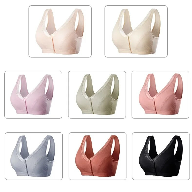 Patogus medvilninis nėščių moterų apatinis trikotažas Nėščioms žindymo liemenėlė krūtimi maitinanti liemenėlė priekyje Bralette Intimate Clothes Plus