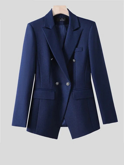 Yitimuceng uredski ženski dvodijelni setovi, novi ženski dvoredni sakoi s otvorenim ovratnikom iz 2023. Ležerni odijela s hlačama visokog struka