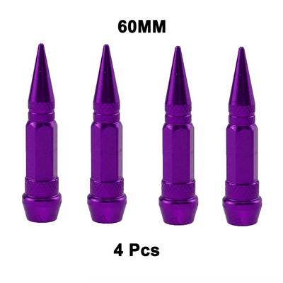 4vnt universalus aliuminio automobilių modeliavimo tuningas automobilių padangų vožtuvo koto dangtelis smaigalio formos metalinis dulkių dangtelis dviračio motociklui