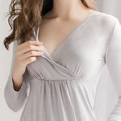 Άνετα σαλονάκια νοσηλευτικής πιτζάμες εγκυμοσύνης φθινόπωρο/χειμώνα Ρούχα θηλασμού, γυναίκες μετά τον τοκετό, εσώρουχο σαλόνι ύπνου