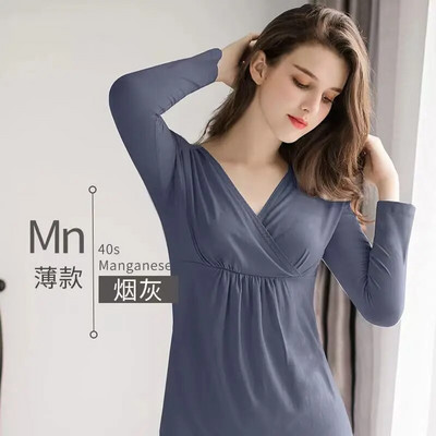 Άνετα σαλονάκια νοσηλευτικής πιτζάμες εγκυμοσύνης φθινόπωρο/χειμώνα Ρούχα θηλασμού, γυναίκες μετά τον τοκετό, εσώρουχο σαλόνι ύπνου