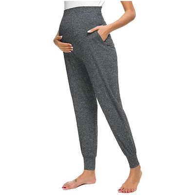 Nyári kismama nadrágok terhes női ruhák laza alkalmi nadrágok nadrágok jóga kocogó edzés nadrágok kismama leggings sportruházat