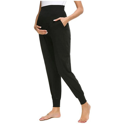 Nyári kismama nadrágok terhes női ruhák laza alkalmi nadrágok nadrágok jóga kocogó edzés nadrágok kismama leggings sportruházat
