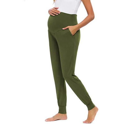 Nyári kismama nadrágok terhes női ruhák laza alkalmi nadrágok nadrágok jóga kocogó edzés nadrágok kismama leggings sportruházat