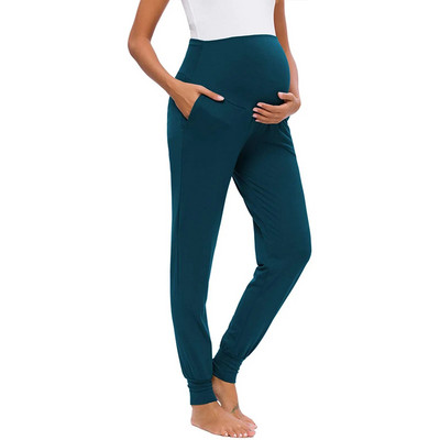 Nyári kismama nadrágok terhes női ruhák laza alkalmi nadrágok nadrágok jóga kocogó edzés nadrágok kismama leggings sportruházat