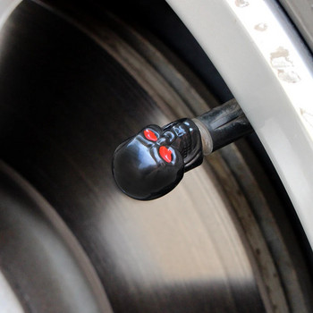 Автомобилни гуми Антикорозионни капачки за въздушни клапани Гуми за автомобилни колела Прахови стебла Капак Череп Водоустойчив прахоустойчив Херметичен уплътнител Универсален 85DF