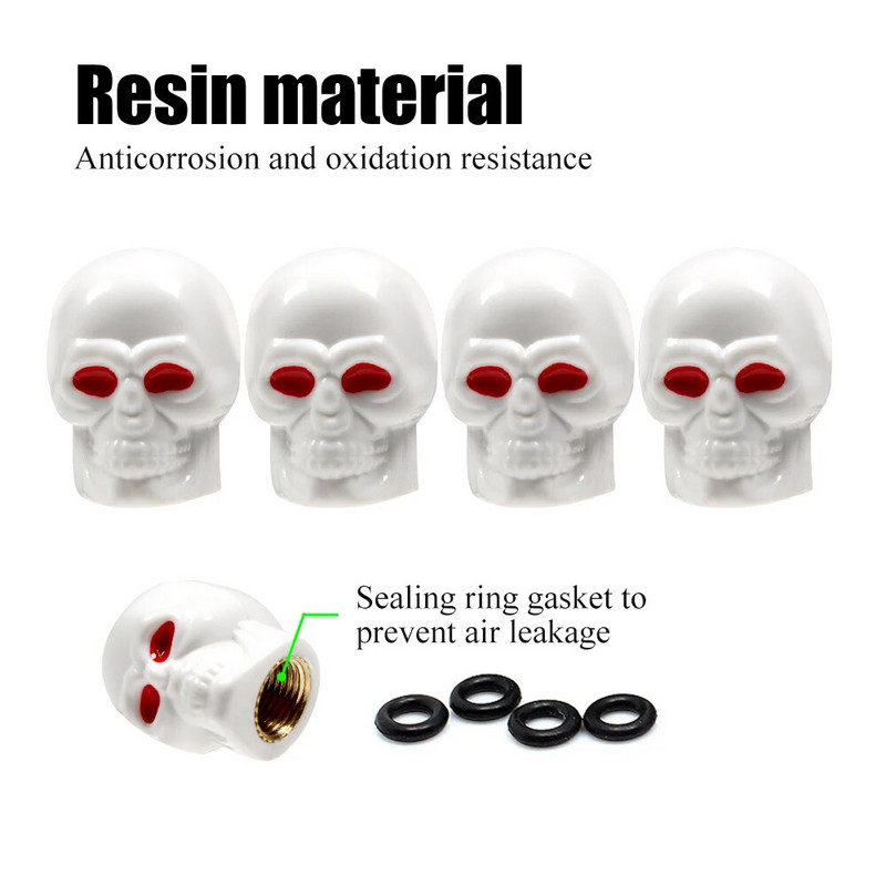 Automobilių padangų antikorozinis oro vožtuvas-dangteliai Automobilių ratų padangų dulkių stiebai Kaukolės dangtis, vandeniui atsparus dulkėms nepralaidus hermetiškas sandariklis Universalus 85DF