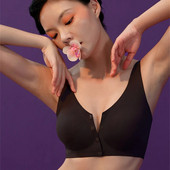 M-5XL szoptatós melltartó Kismama szoptatós melltartó Etető fehérnemű terhes nőknek Seamless Ice Silk Melltartó