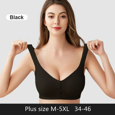 M-5XL szoptatós melltartó Kismama szoptatós melltartó Etető fehérnemű terhes nőknek Seamless Ice Silk Melltartó