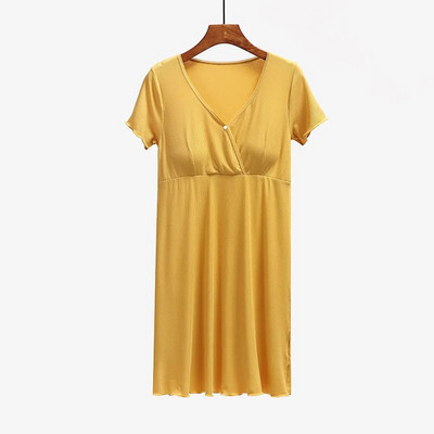 Fdfklak su krūtinės ląstele žindymo naktiniai marškinėliai nėščiai moteriai Vasaros trumpomis rankovėmis Nėščioms Nėštumo ir žindymo naktinukai