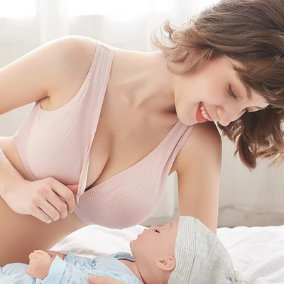 Nagy méretű kismama alsónemű mellény típusa nem acél gyűrűs kereszt szoptatás kényelmes kismama alvó melltartó mellvédő nélkül