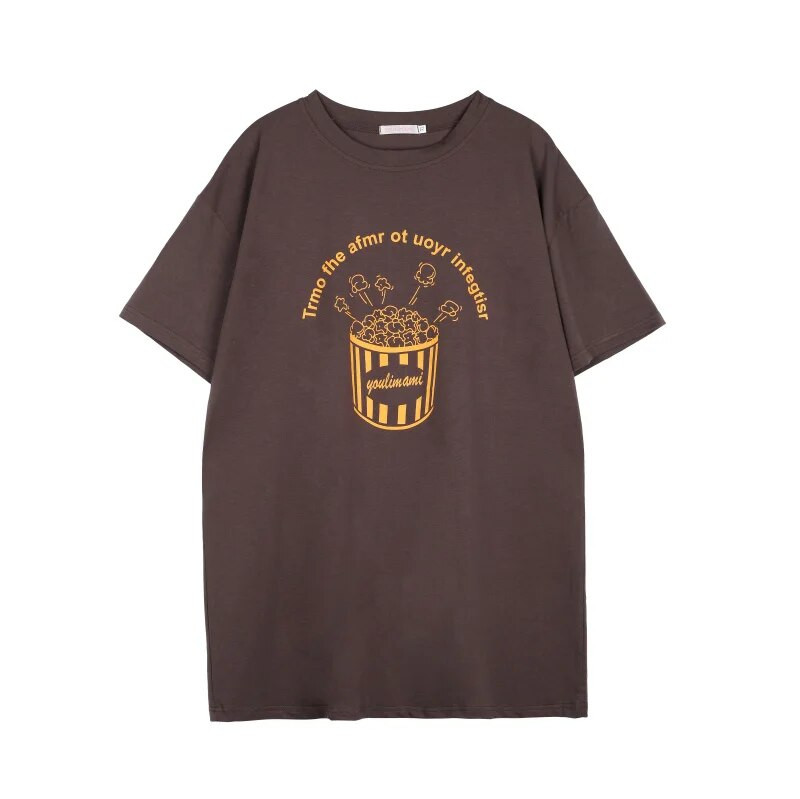 Vasariniai marškinėliai nėščioms moterims Drabužiai moterims Medvilniniai laisvi trumpomis rankovėmis drabužiai nėščiosioms Top 8546P