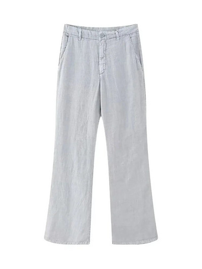 TRAF, 2023 m. vasara, nauja, madinga moteriška liemenė be rankovių V kaklo mygtuku plonas viršus ir kelnės