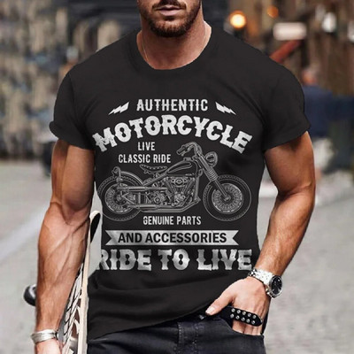 Vintage férfi pólók 3d retro nyomtatású rövid ujjú betűs felsők divat olajos póló férfi motoros pólók túlméretezett pólók