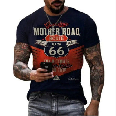 Vintage férfi pólók 3d retro nyomtatású rövid ujjú betűs felsők divat olajos póló férfi motoros pólók túlméretezett pólók