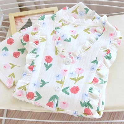 Air Cotton hálóing terhes nőknek szoptató pizsama szoptatós anyáknak hálóruha Őszi téli terhességi ruha