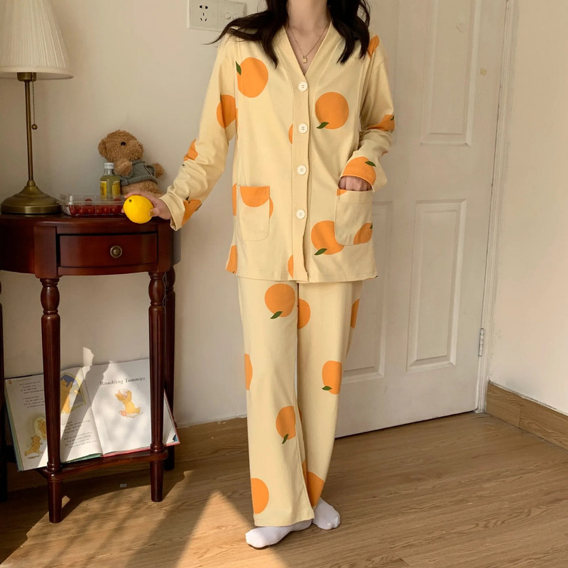 Fdfklak grynos medvilnės pižamos rinkinys nėščioms moterims pavasario rudeniui aukštos kokybės viršaus ir kelnių žindymo pižamos rinkinys