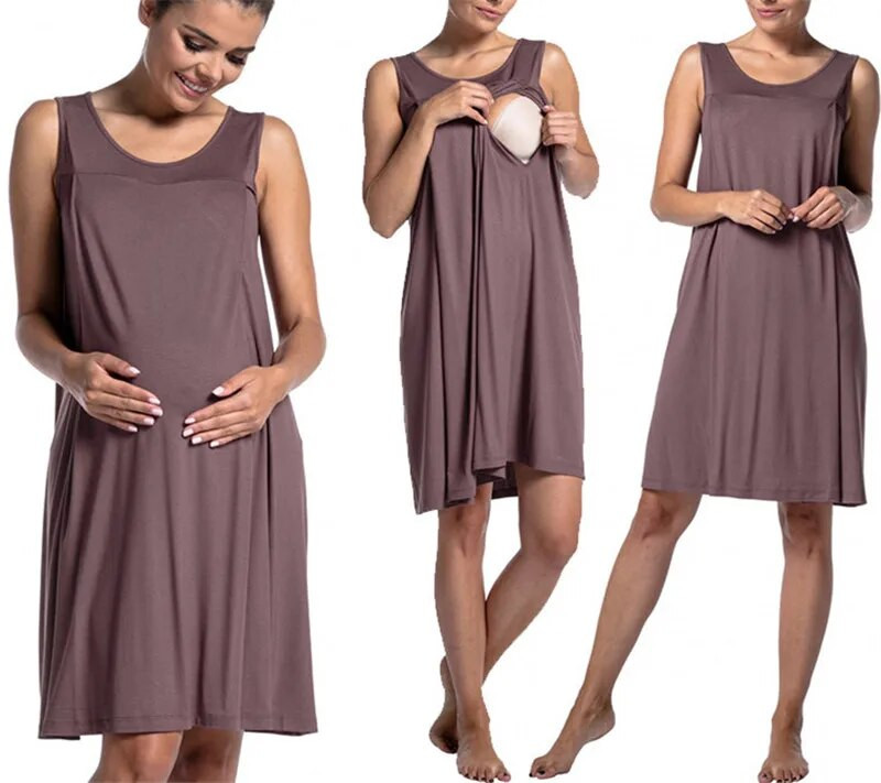 Pidžama za trudnice Spavaćica Haljina za dojenje Pidžama za trudnice Pidžama za dojenje Odjeća za spavanje za dojenje