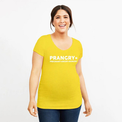 Kismama Prangry Vicces póló Hirdetmény Terhesség Reveal New Baby Shower Terhességi póló Topok Kismama Rövid ujjú T