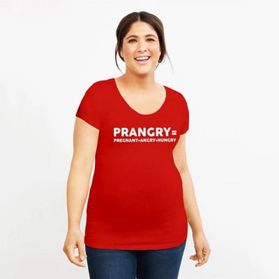 Kismama Prangry Vicces póló Hirdetmény Terhesség Reveal New Baby Shower Terhességi póló Topok Kismama Rövid ujjú T