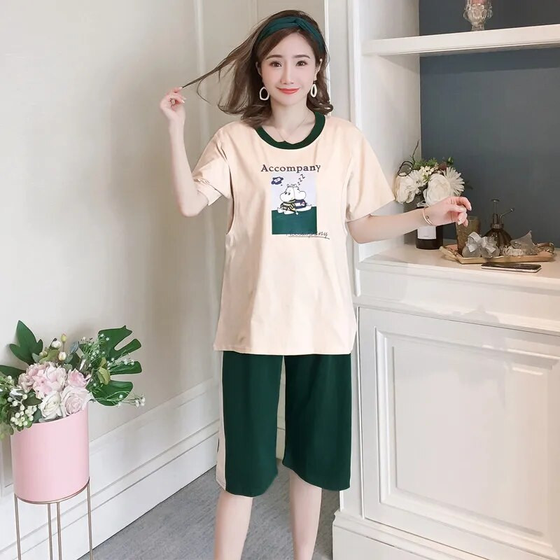 žindymo pižama žindymo krūtimi naktiniai rūbai nėščiosioms pižama žindymo komplektas nėščiųjų žindymo miegui nėštumų pižama vasara