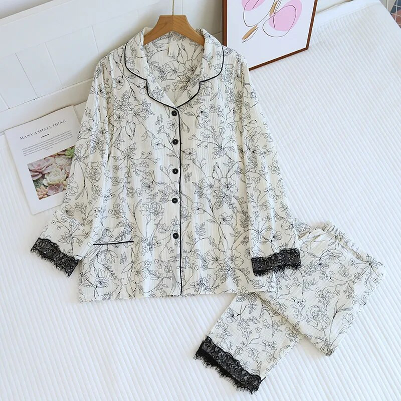 Odjeća za trudnice od čistog pamuka, spavaćica za trudnice, pidžame za dojilje, kućna odjeća, jesenska nova odjeća za majke