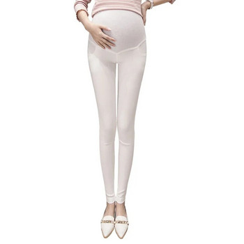 Slim Pencil Spring Chic βαμβακερό παντελόνι εγκυμοσύνης Stretch ελαστική μέση Κοιλιακά ρούχα για έγκυες γυναίκες Casual παντελόνι εγκυμοσύνης