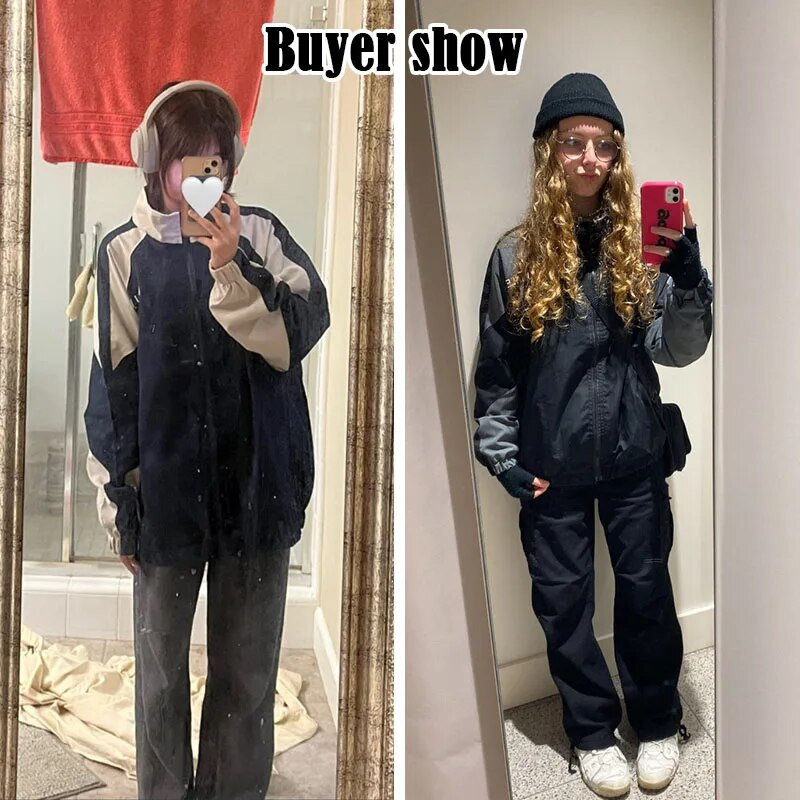 Hiphopo universitetinė striukė Vyriški High Street Patchwork Spalvoti Block Vėjo paltai Moteriški pavasario rudens ploni mados koledžo švarkai