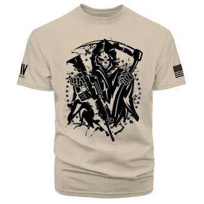 Gimnastikos salė Vyriški marškinėliai vyrams 3D spausdinti JAV vėliavos marškinėliai Negabaritinis laisvalaikis trumpomis rankovėmis Vasarinė sportinė apranga Vyriški drabužiai marškinėliai Topi