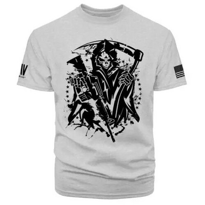 Gimnastikos salė Vyriški marškinėliai vyrams 3D spausdinti JAV vėliavos marškinėliai Negabaritinis laisvalaikis trumpomis rankovėmis Vasarinė sportinė apranga Vyriški drabužiai marškinėliai Topi