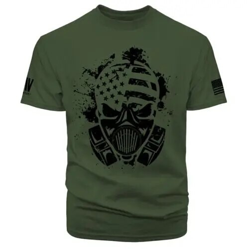 Gimnastikos salė Vyriški marškinėliai vyrams 3D spausdinti JAV vėliavos marškinėliai Negabaritinis laisvalaikis trumpomis rankovėmis Vasarinė sportinė apranga Vyriški drabužiai marškinėliai Topi