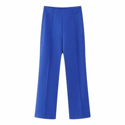 Ženski modni jednobojni sako na vezanje, šik odijela s V izrezom i visokim strukom, punih rukava, elegantan uredski ženski set s temperamentom za putovanje na posao