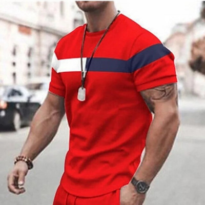 2023. Nova muška majica kratkih rukava s kariranim printom, prevelika široka muška majica, blagdanska ležerna odjeća, dnevne majice kratkih rukava