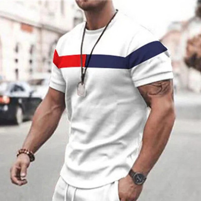 2023. Nova muška majica kratkih rukava s kariranim printom, prevelika široka muška majica, blagdanska ležerna odjeća, dnevne majice kratkih rukava