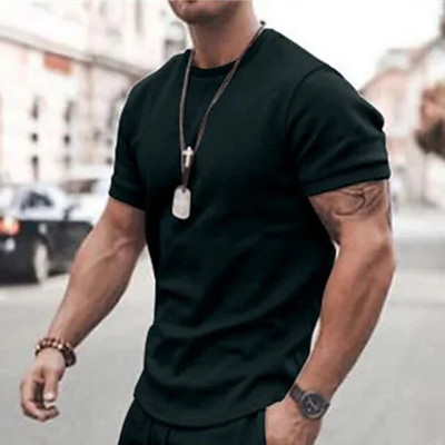 2023. Nova muška majica kratkih rukava s kariranim printom, prevelika široka muška majica, blagdanska ležerna odjeća, dnevne majice kratkih rukava