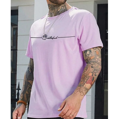 Jednostavna ljetna muška majica kratkih rukava Visokokvalitetna muška majica za svakodnevnu ležernu sportsku majicu Trend Nova odjeća Prevelika opuštena majica kratkih rukava