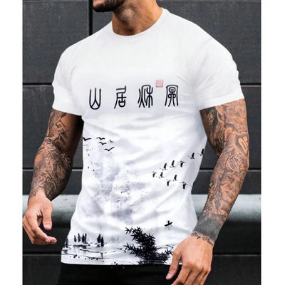 Jednostavna ljetna muška majica kratkih rukava Visokokvalitetna muška majica za svakodnevnu ležernu sportsku majicu Trend Nova odjeća Prevelika opuštena majica kratkih rukava